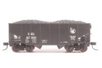 41277 2-bay 55t open hopper of the Jersey Central - black and white lettering 67441