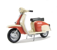 41507CR L type scooter in cream and pale red