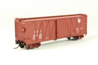 41981 40' single wood sheath boxcar of the Jersey Central - brown with white lettering 20300