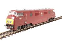 Class 42 Warship D869 "Zest" in BR maroon with small yellow panels