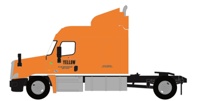42585-02 LTL Sleeper Cab Tractor, Yellow #2 42585-02 LTL Sleeper Cab Tractor, Yellow #2