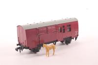 Horse box with Horse in BR Maroon