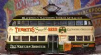 Blackpool Balloon d/deck tram No.726 in "Thwaites" Ad. livery