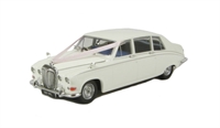 43DS001W Daimler DS420 Limousine Wedding Car in Old English white