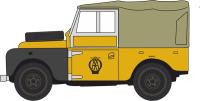 43LAN188025 Land Rover Series I 88" Canvas in AA Highland Patrol yellow with beige roof