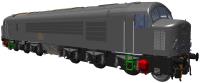 Class 44 'Peak' D9 'Snowdon' in BR green with small yellow panels & slotted grilles - Digital Sound Fitted