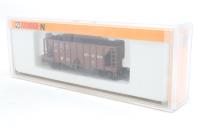 4483 2-bay 36' PS-3 peaked end open hopper of the Bessemer & Lake Erie - brown 501