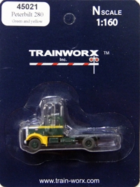 45021 Peterbilt 280 Tractor (Green/Yellow) 45021 Peterbilt 280 Tractor (Green/Yellow)