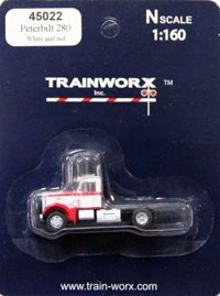 45022 Peterbilt 280 Tractor (White/Red) 45022 Peterbilt 280 Tractor (White/Red)