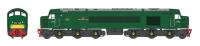 Class 45/0 'Peak' D63 'Inniskilling Fusilier' in BR 'Economy' green with small yellow panels