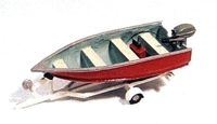455 Fishing Boat, Motor & Trailer Metal Kit
