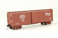 45755 40' double wood sheath boxcar of the Toronto Hamilton & Buffalo - brown 4640