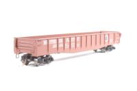 46090-160148 50' fishbelly side gondola with side mount brake wheel and drop ends of the Southern Pacific - red 160148