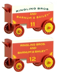 47000259 15' Closed Vintage Wagons, Ringling Bros. and Barnum & Bailey #11/12 (2-Pack) 47000259 15' Closed Vintage Wagons, Ringling Bros. and Barnum & Bailey #11/12 (2-Pack)