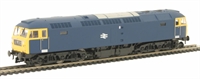Class 47 un-numbered in BR blue with full yellow ends
