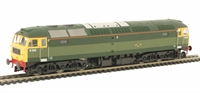 Class 47 diesel D1916 (47812) in Riviera Trains "Heritage" BR Green livery with full yellow ends