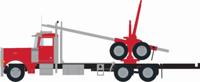 47983 Peterbilt 379 Logging Truck, Red 47983 Peterbilt 379 Logging Truck, Red