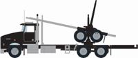 48081 Kenworth T800 Logging Truck, Black 48081 Kenworth T800 Logging Truck, Black