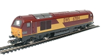 Class 67 diesel 67004 "Post Haste" in EWS maroon