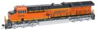 ET44C4 GE 3827 of the BNSF - digital sound fitted