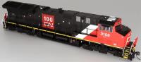 ET44 GE 3242 of the Canadian National - 100th Anniversary - digital sound fitted