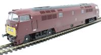 Class 52 'Western' D1034 "Western Dragoon" in BR maroon with small yellow panels - Digital fitted