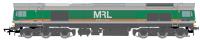 Class 59/0 59002 'Alan J Day' in Mendip Rail grey, green & orange - digital fitted