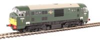 Class 22 D6322 in BR green with small yellow panels and disc headcodes
