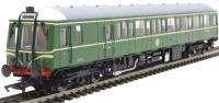 Class 122 single car DMU 'Bubblecar' W55018 in BR green with speed whiskers