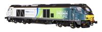 Class 68 68014 in Chiltern Railways Biofuel 'On Track for a Greener Future' white & green - digital fitted