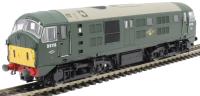 Class 21 D6116 in BR green with small yellow panels