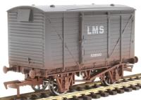 12-ton ventilated van in LMS grey - 538864 & 538827 - weathered - pack of 2