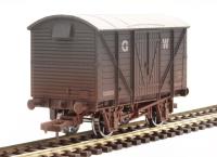 4F-012-032 12-ton ventilated van in GWR grey - 123525 - weathered