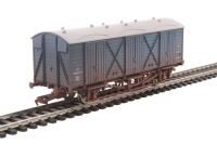 GWR 'Fruit D' van in BR blue - W38126 - weathered