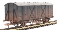 GWR 'Fruit D' van in BR blue - W38130 - weathered