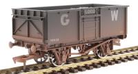 16-ton steel mineral wagon in GWR grey - 18628 - weathered