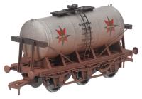 6-wheel milk tanker in Dark Star Brewing Co silver - No.30 - weathered