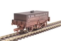 4-wheel rectangular tank wagon "T H Harvey" - 9 - weathered