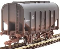 4-wheel bulk grain hopper in GWR grey - 42333 - weathered