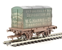 Conflat wagon and container "W C Harris & Co." - 31955 - weathered