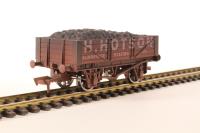4-plank open wagon "H Hotson" with coal load - 22 - weathered
