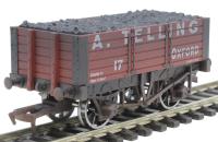 4F-052-024 5-plank open wagon with 9ft wheelbase "A. Telling, Oxford" - 17 - weathered