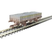 Grampus engineers open wagon in Civil Engineers 'Dutch' grey and yellow - DB988579 - weathered