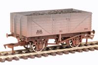 7-plank open wagon in BR grey - B238761 - weathered