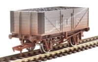 7-plank open wagon in LMS - 302099 - weathered