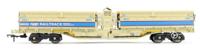 4F-075-003 Set of 5 MRA Side Tipping Ballast Wagon Network Rail Yellow