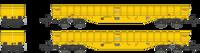 4F-083-006 JNA-Y `Hawk' Outer Wagon Network Rail Yellow 81705831125-6