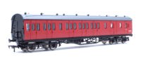 4P-010-201 57ft Stanier Non-Corridor Brake M20547 BR Unlined Carmine