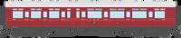 4P-021-003 GWR Corridor Toplight 1914 Lined Crimson Lake Composite RH 6939