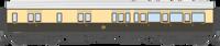 4P-021-305 4P-021-304 GWR Corridor Toplight 1935 Chocolate & Cream Roundel Break Third LH 3788